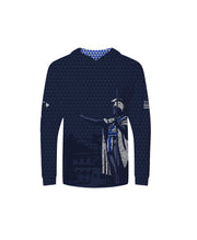 Kamehameha Navy & White Youth Hooded Longsleeve Drifit