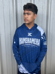 Kamehameha Hooded Long Sleeve Drifit
