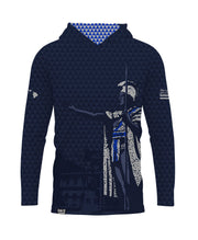 Kamehameha Navy & White Hooded Longsleeve Drifit