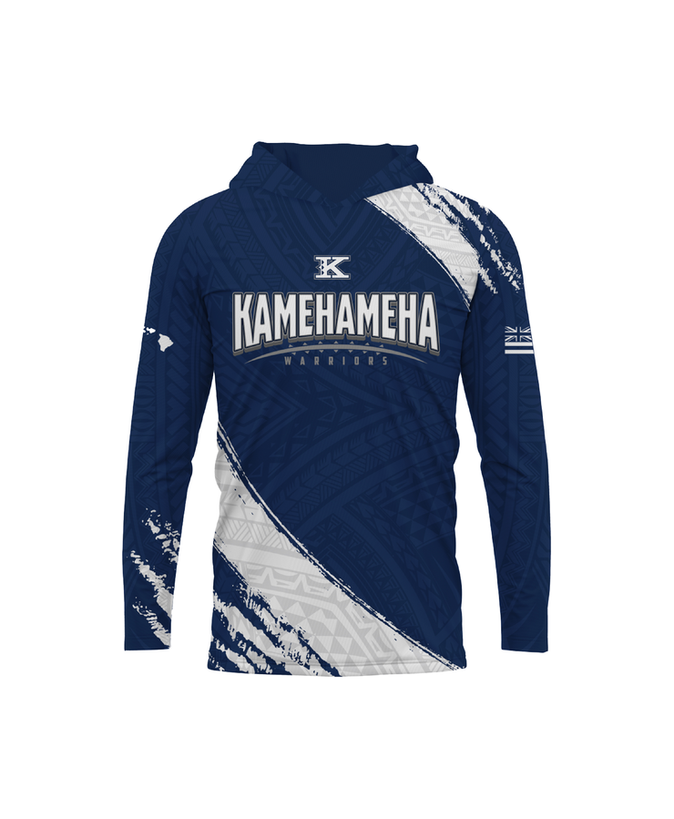 Kamehameha Hooded Long Sleeve Drifit Youth