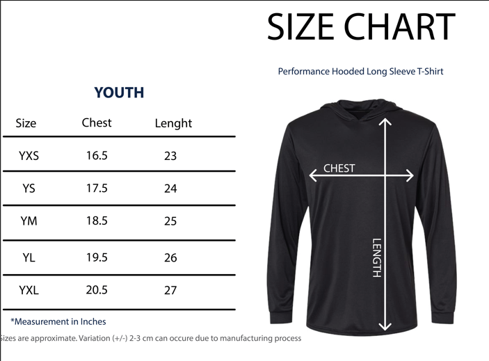 Kamehameha Navy & White Youth Hooded Longsleeve Drifit