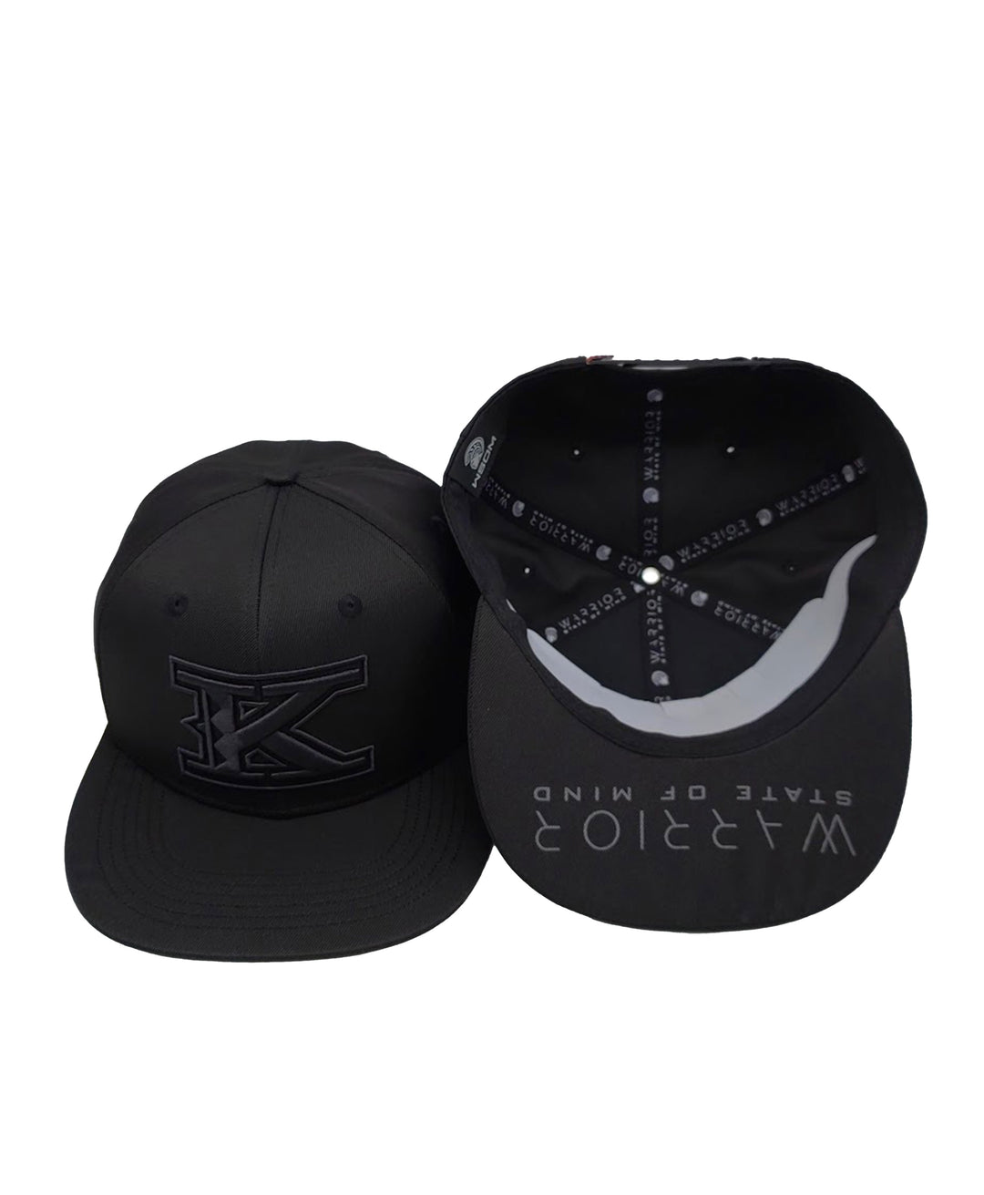 Imua K 3D Puff Embroidery Flatbill Black – Warrior State Of Mind