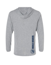 Warrior Nation Hooded Long Sleeve Drifit Heather Gray