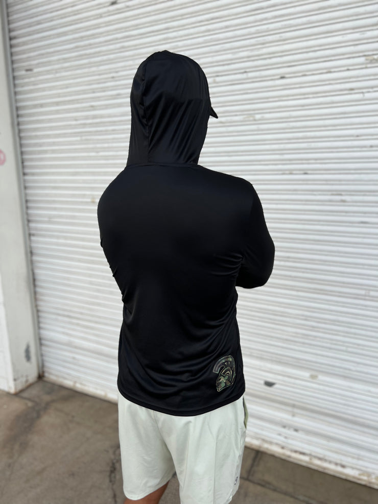 Warrior Signature Green Camo Hooded Longsleeve Drifit