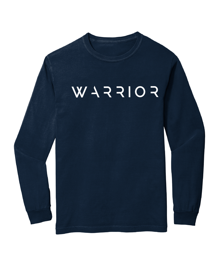 Warrior Signature Navy Long Sleeve T-Shirt