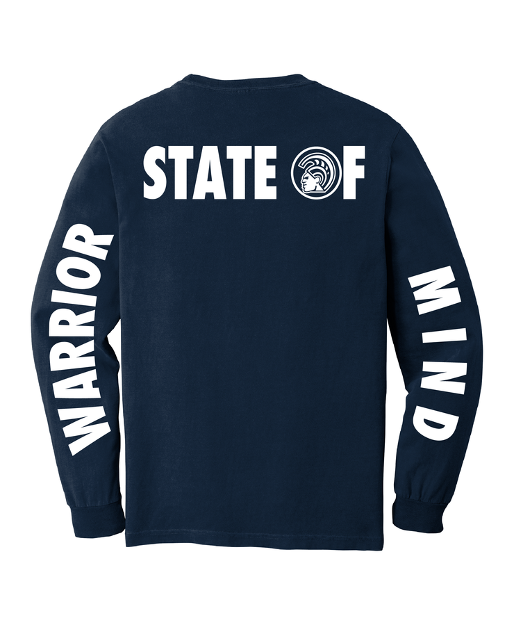 Warrior Signature Navy Long Sleeve T-Shirt