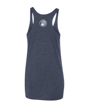 Warrior Script Women's Racerback Navy Heather
