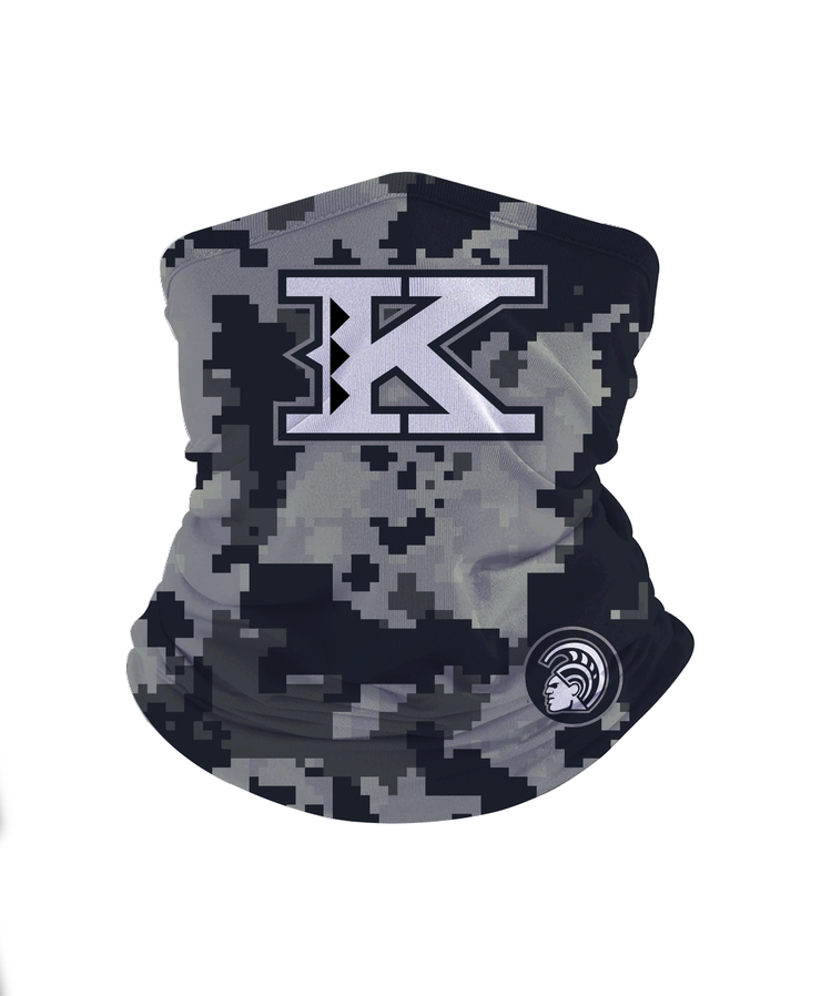 Blue Camo "K" Gaiter Mask