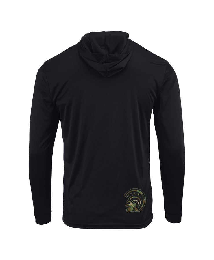 Warrior Signature Green Camo Hooded Longsleeve Drifit