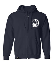 Warrior Full-Zip Youth Navy Hoodie